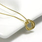 Eternal Loop Pendant – Gold-Plated Sterling Silver