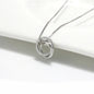 Eternal Loop Pendant – Rhodium Plated